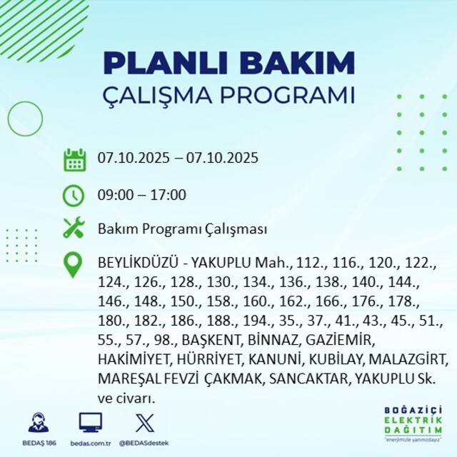 Bugün İstanbul karanlığa bürünecek! BEDAŞ açıkladı: 23 ilçede elektrikler kesilecek 5